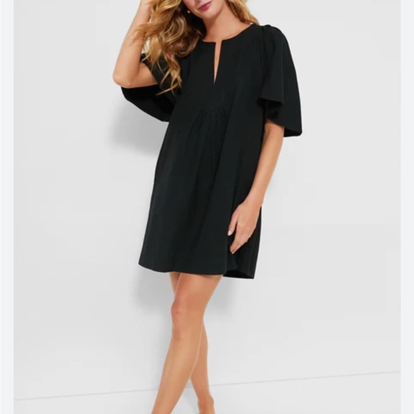 POMADER PLACE. Elegant Blue Dress with Short Sleeves. SIZE M - Picture 2 of 10